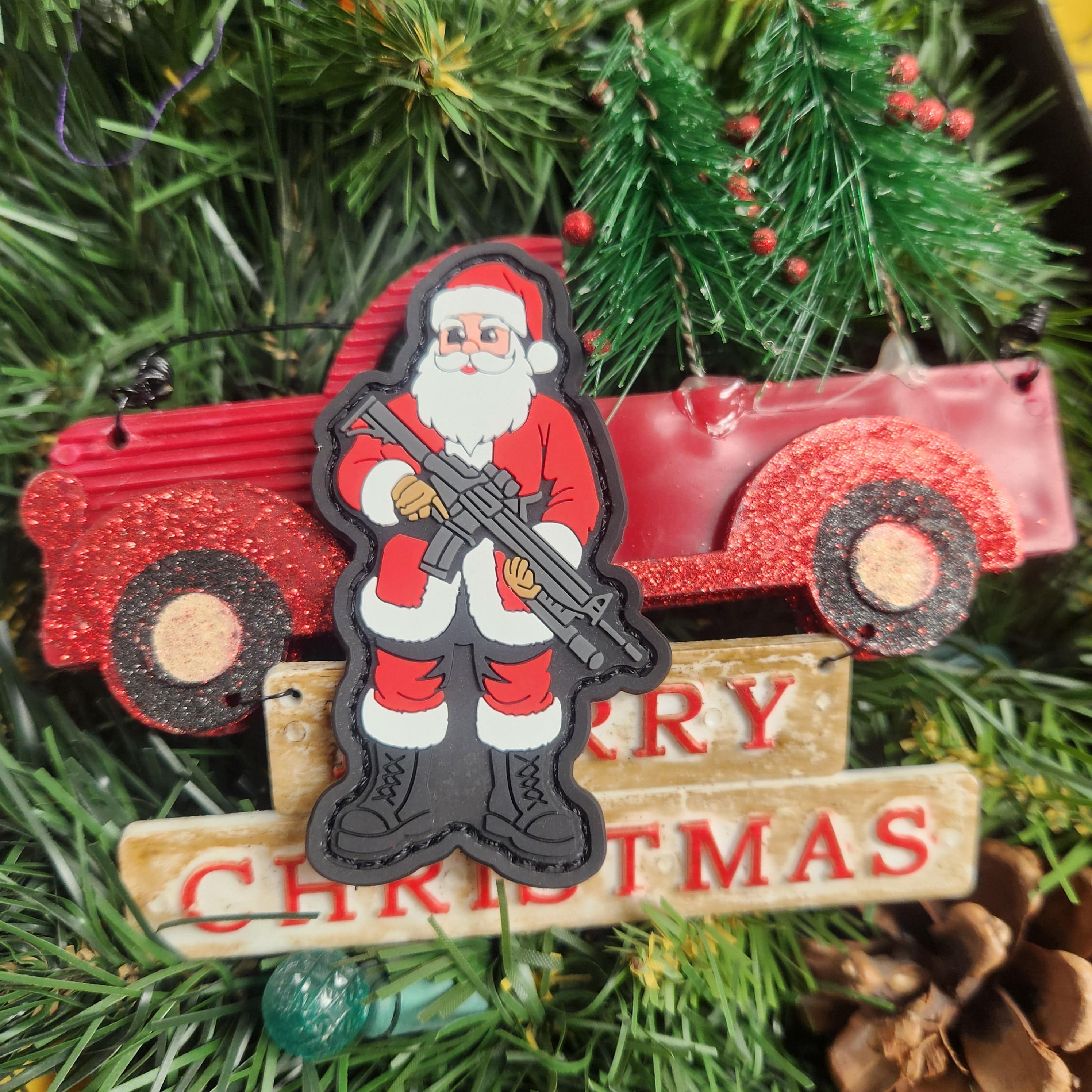 Rudolph’s Favorite Fat Guy: Santa - 3" PVC Patch