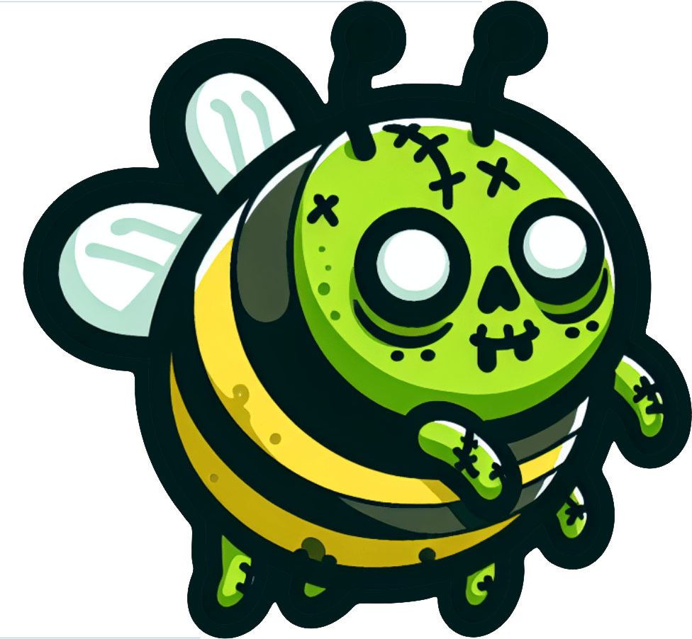 STICKER - Zombee - 3" Embroidered Version