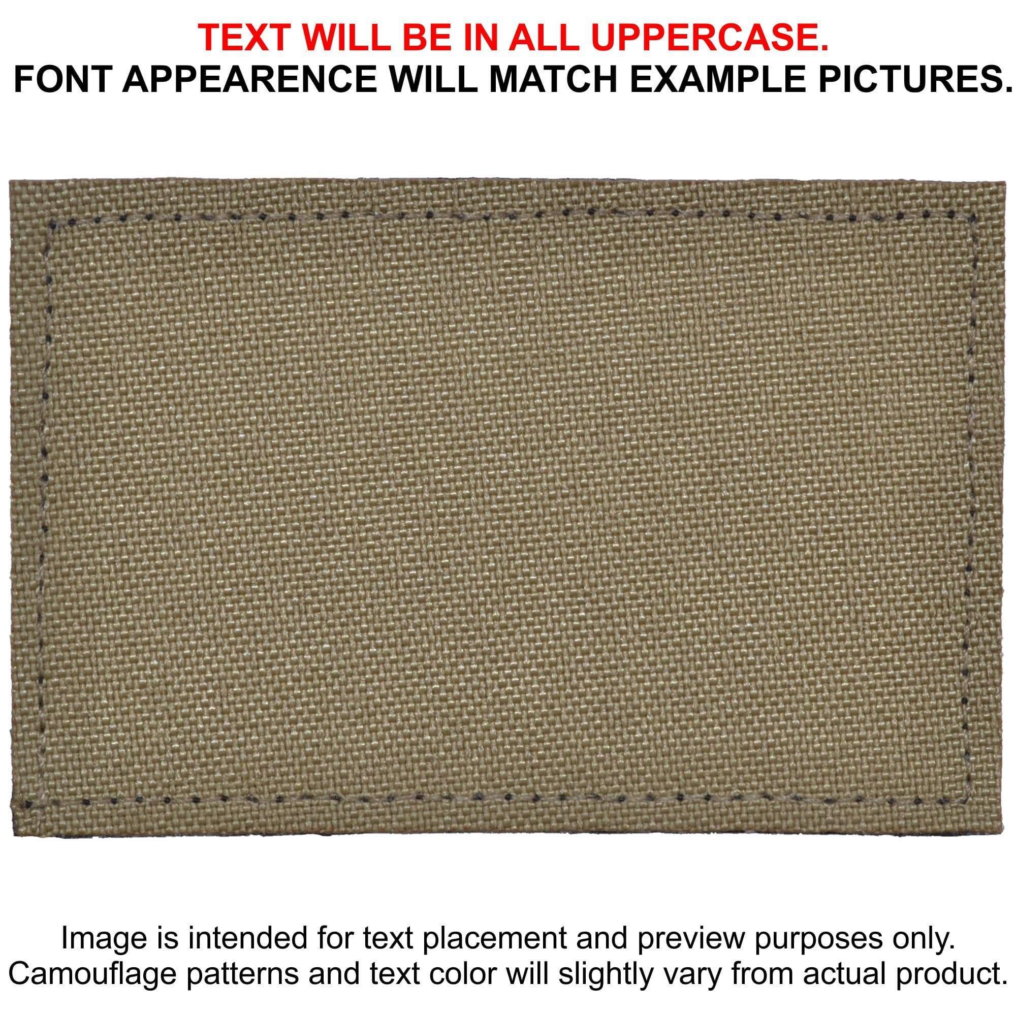 Custom Heat Press Vinyl - 2x4 CORDURA® Patch