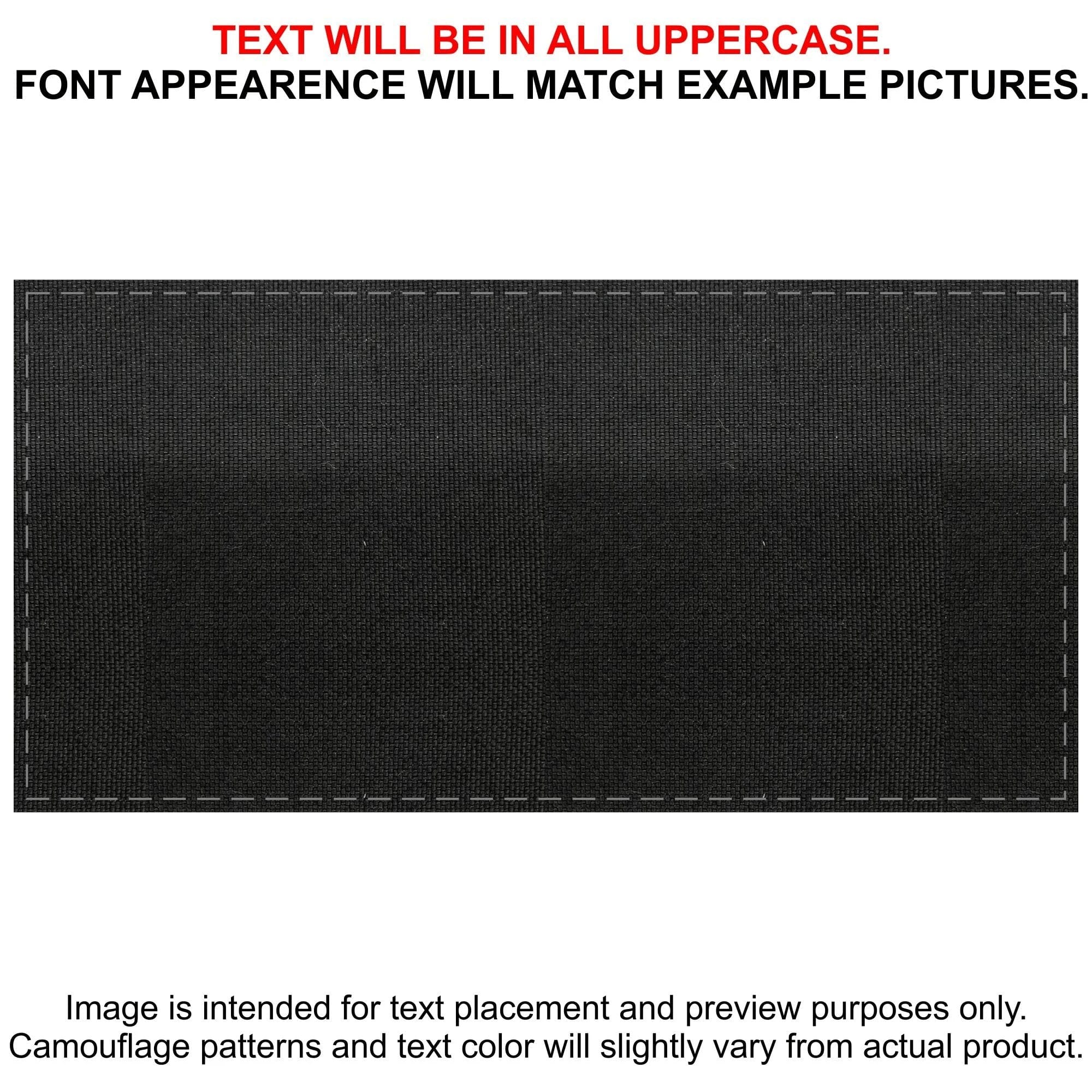 Tactical Gear Junkie Patches Black CORDURA® Custom Heat Press Vinyl - 4x8 CORDURA® Patch