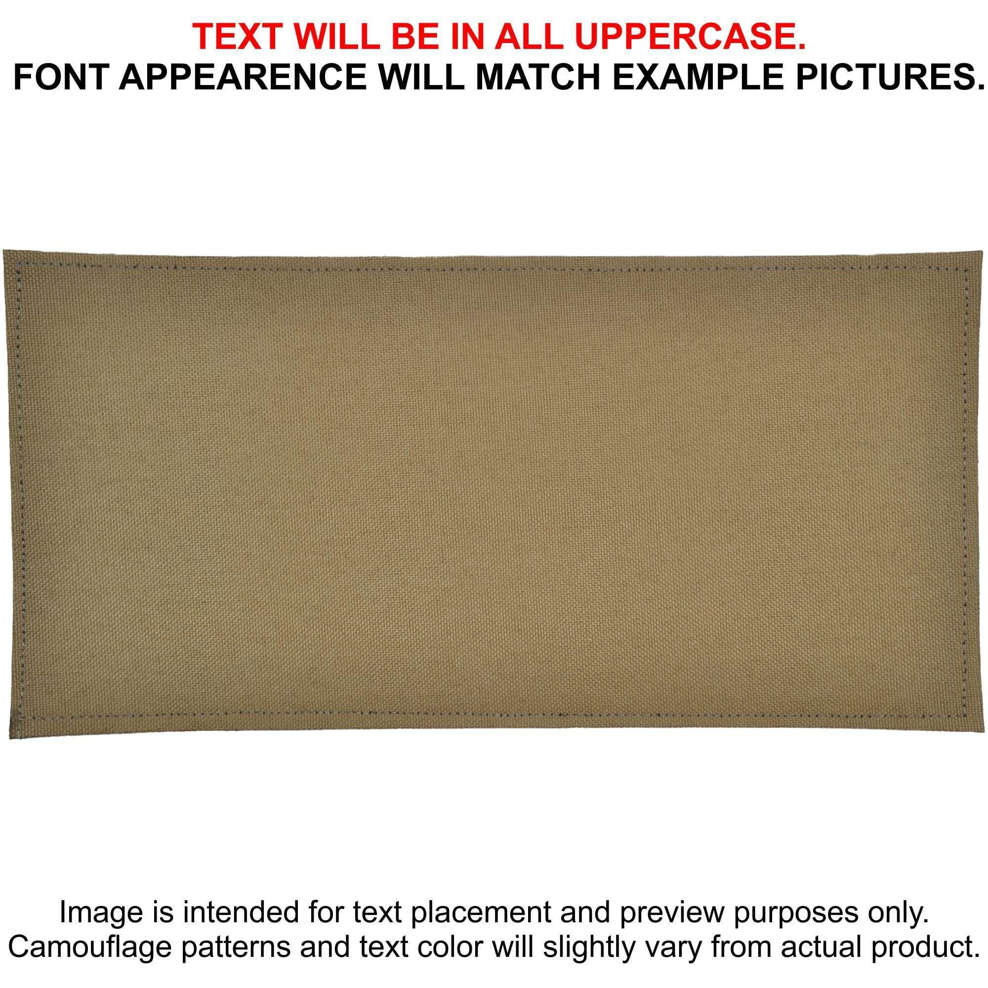 Tactical Gear Junkie Patches Coyote Brown CORDURA® Custom Heat Press Vinyl - 4x8 CORDURA® Patch