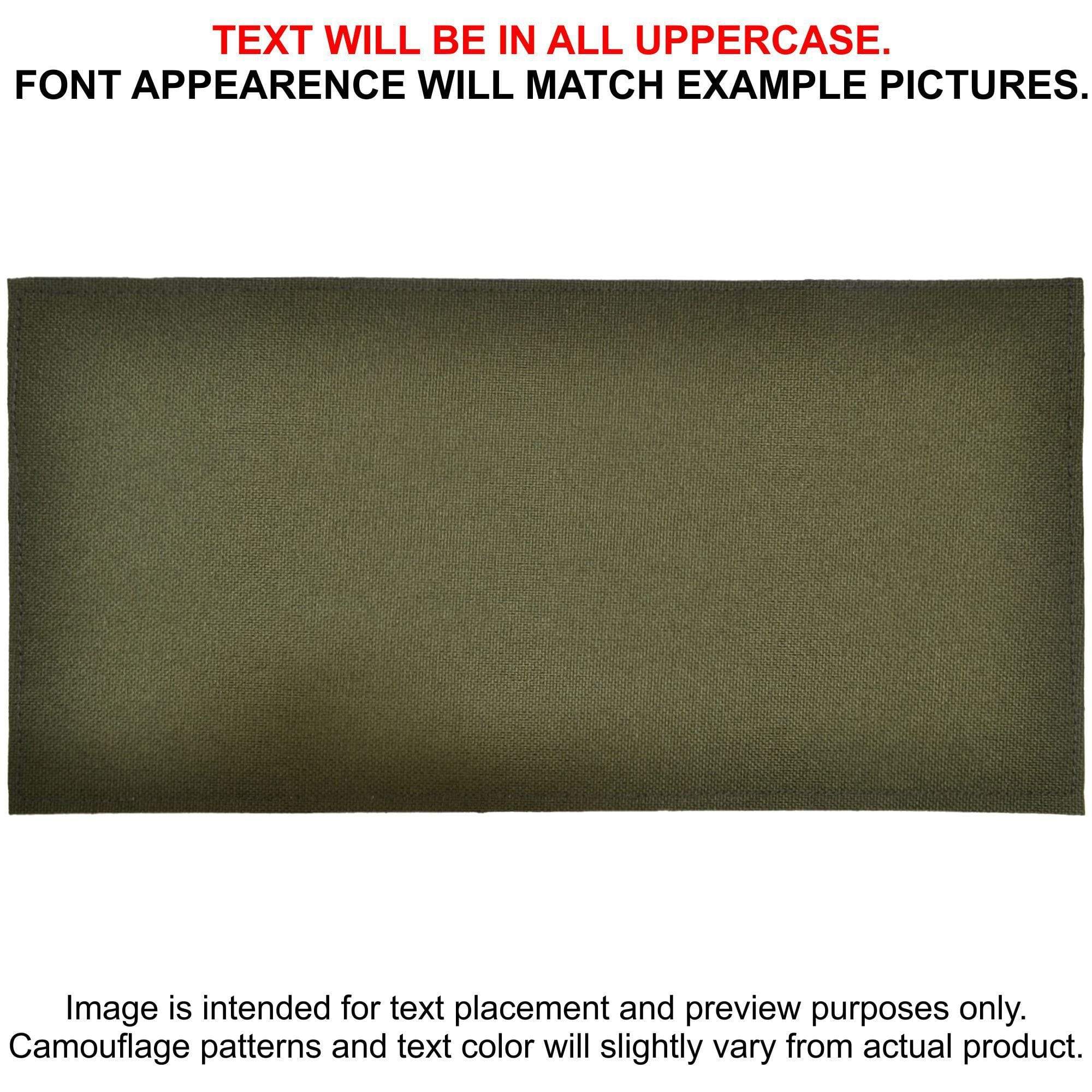 Tactical Gear Junkie Patches Olive Drab CORDURA® Custom Heat Press Vinyl - 4x8 CORDURA® Patch