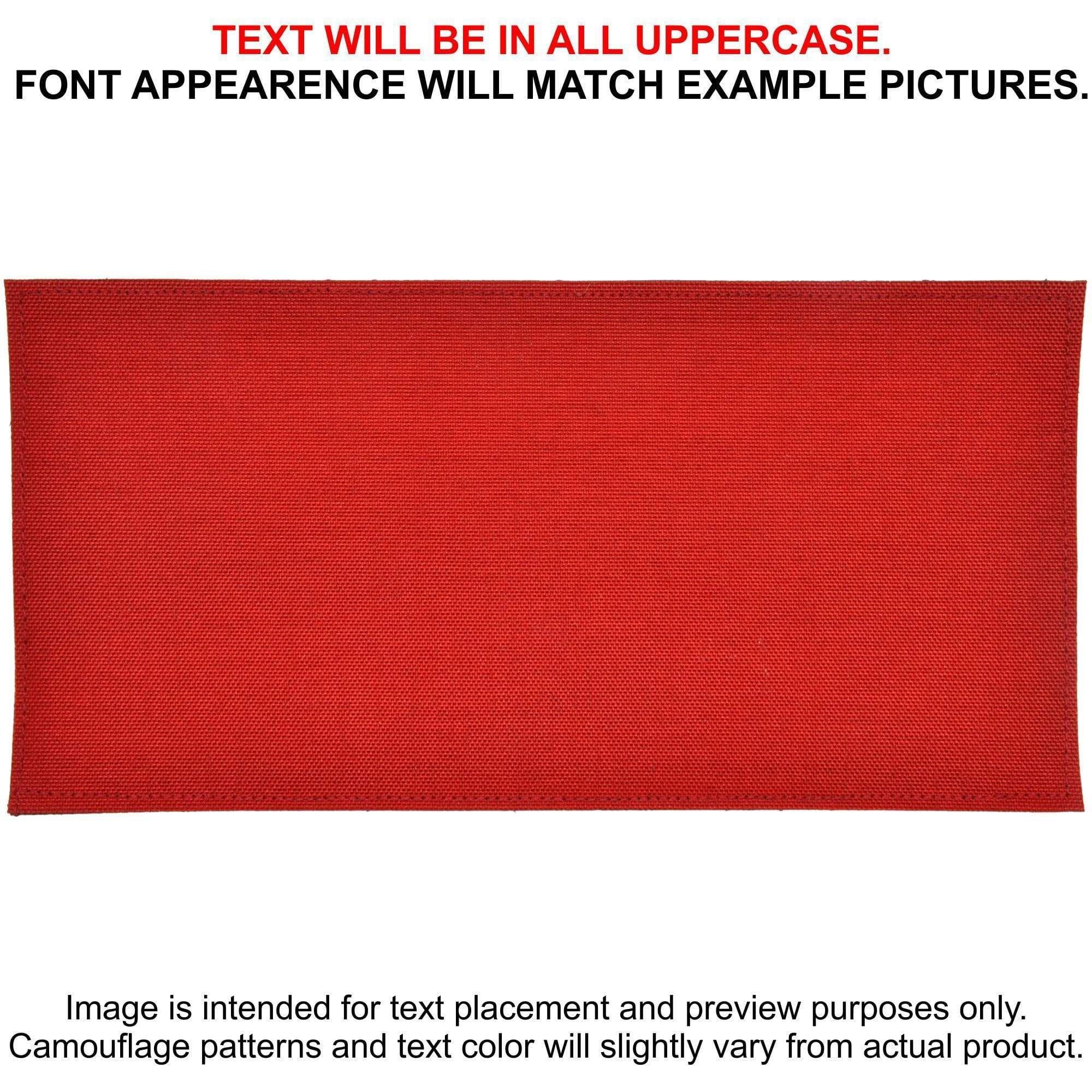 Tactical Gear Junkie Patches Red CORDURA® Custom Heat Press Vinyl - 4x8 CORDURA® Patch