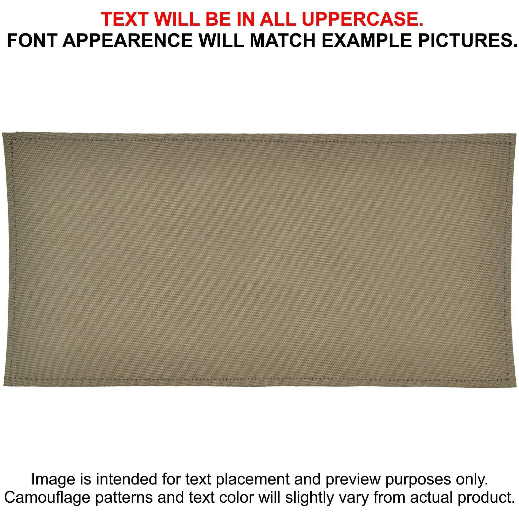 Tactical Gear Junkie Patches Tan 499 CORDURA® Custom Heat Press Vinyl - 4x8 CORDURA® Patch