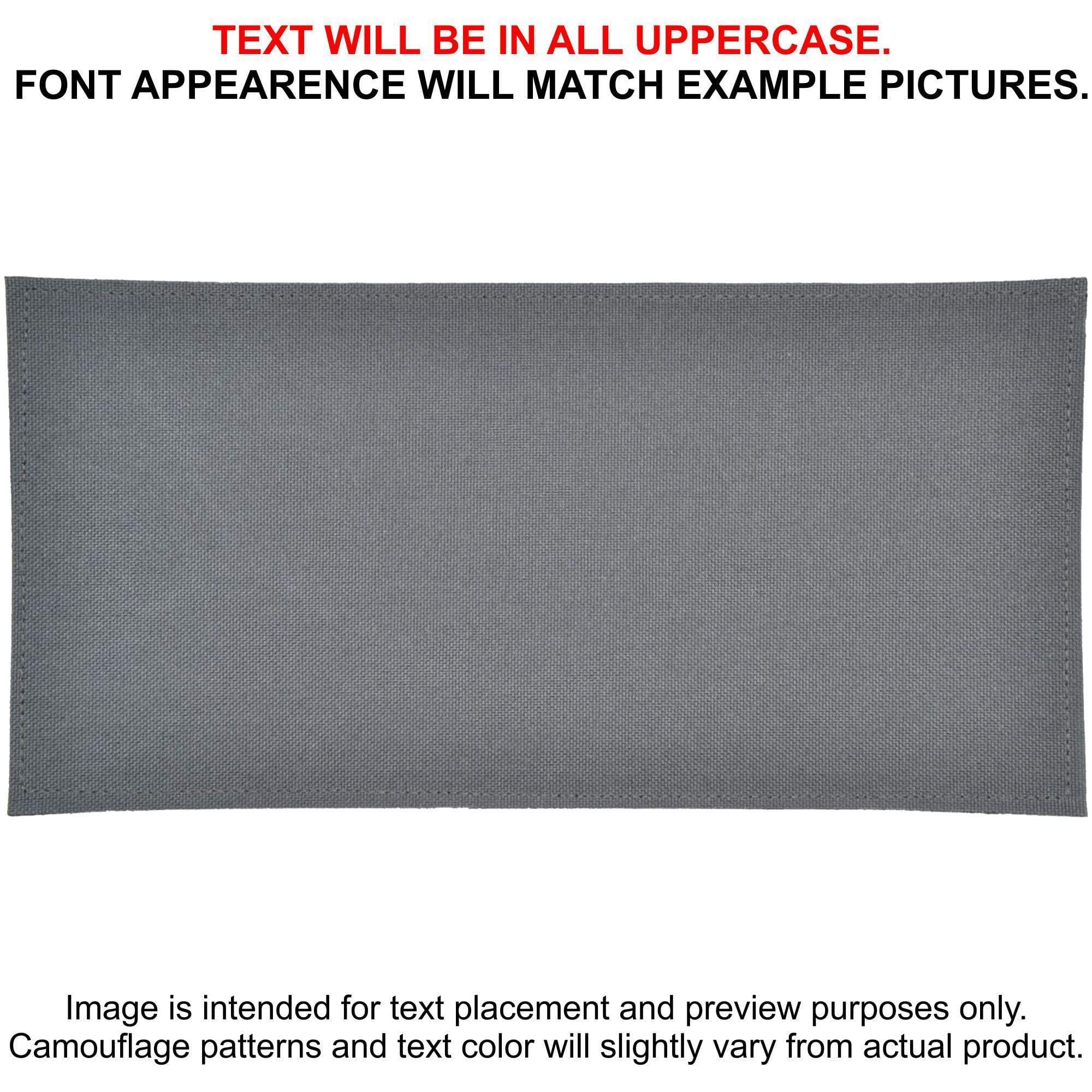 Tactical Gear Junkie Patches Wolf Gray Custom Heat Press Vinyl - 4x8 CORDURA® Patch