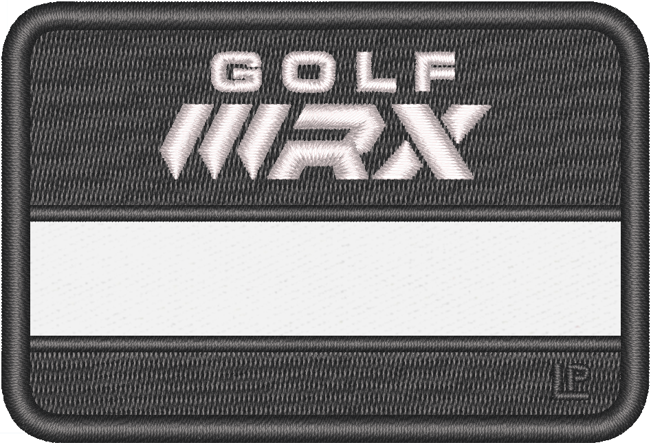 GolfWRX - Hello My Name Is - 2 1/8 x 3 1/8 - LP - Arial Font Only