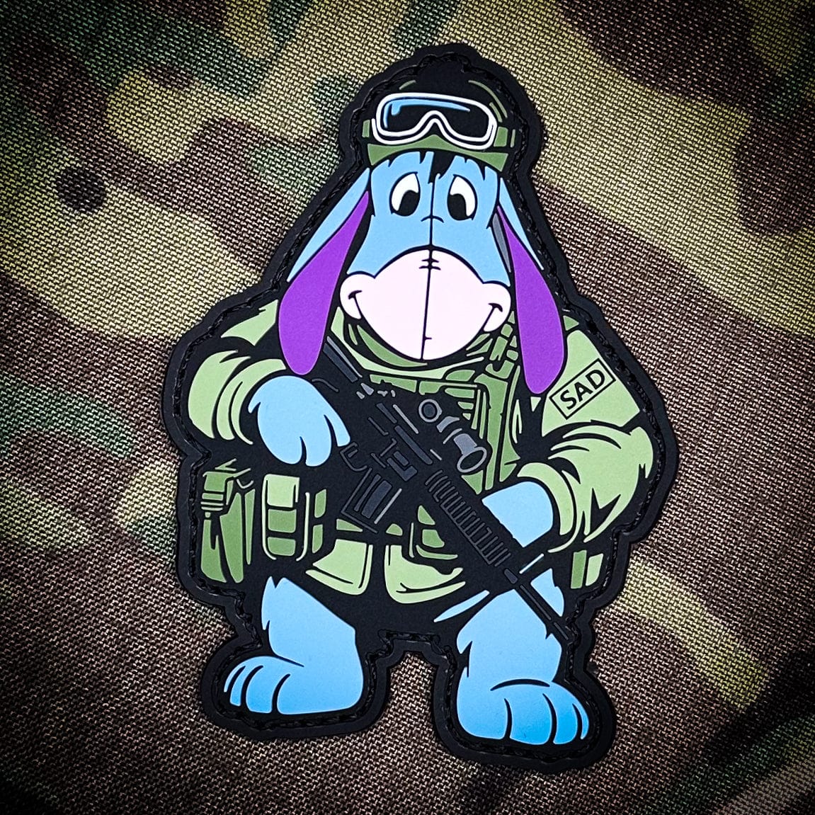 Tactical Eeyore - Pooh Squad - 4" PVC Patch
