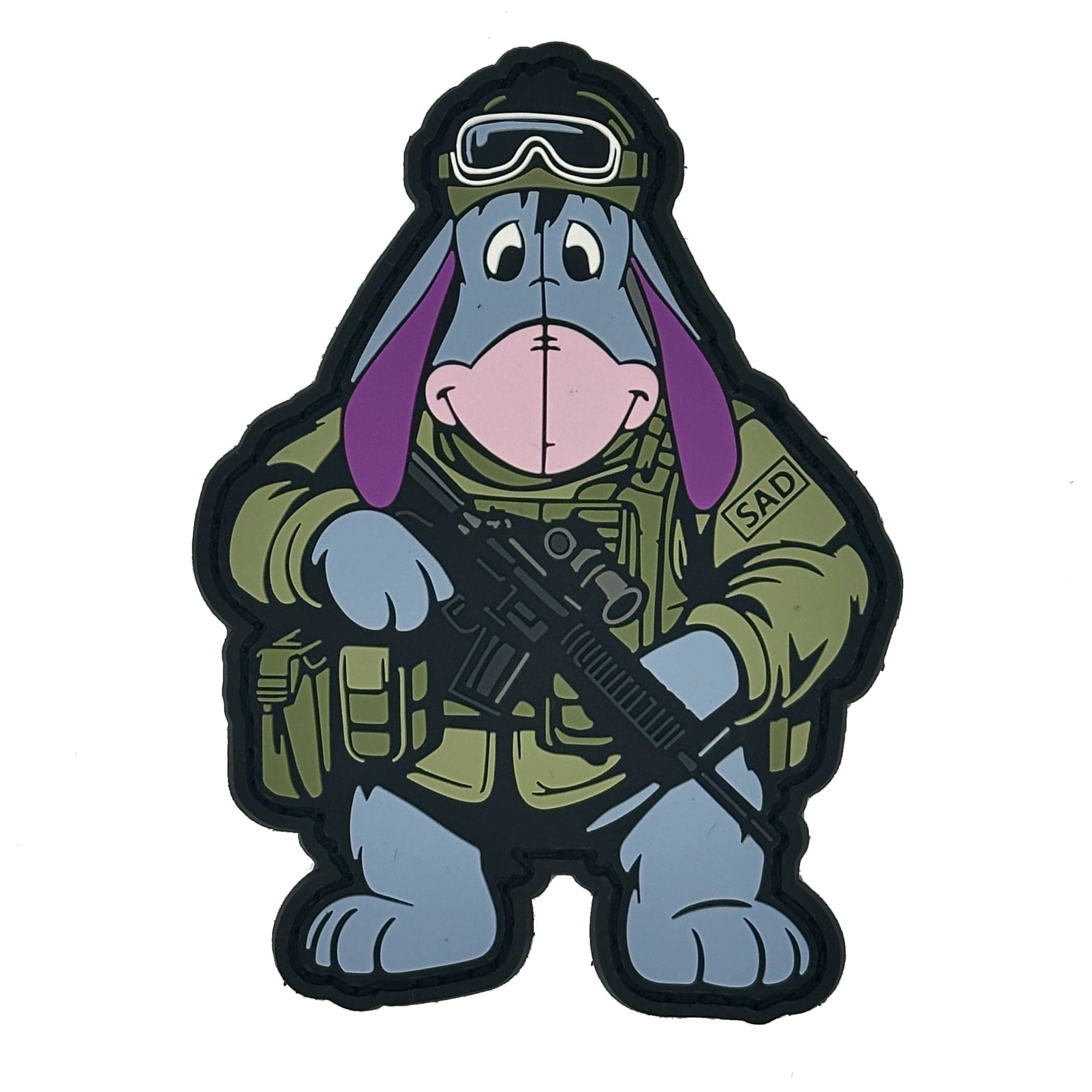 Tactical Eeyore - Pooh Squad - 4" PVC Patch