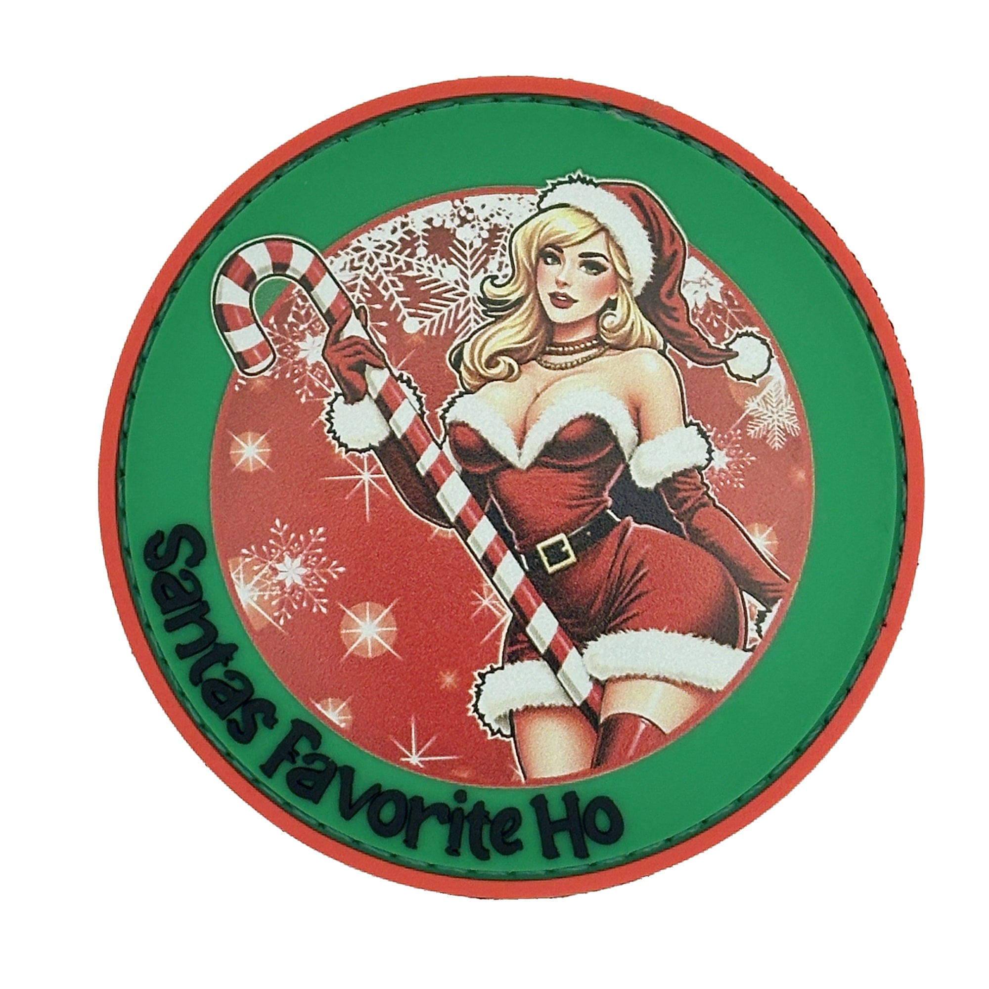 Santa's Favorite Ho - Mrs. Claus - Pin-up - 3" PVC Patch
