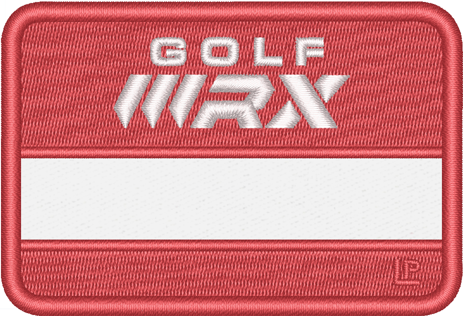 GolfWRX - Hello My Name Is - 2 1/8 x 3 1/8 - LP - Arial Font Only
