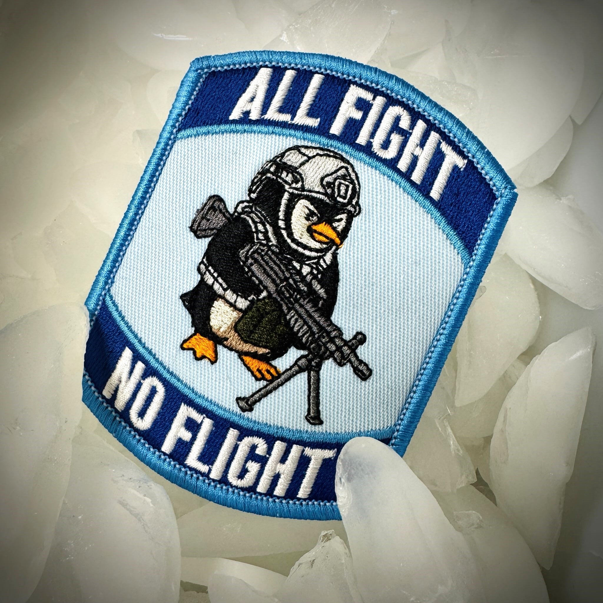 January 2026 POTM - All Fight No Flight - 4" Embroidered Patch