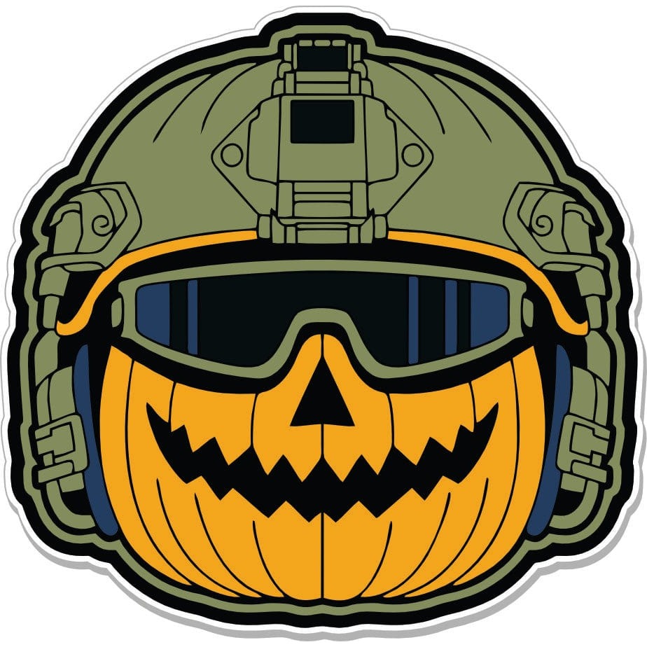 STICKER - Jack - Pumpkin Helmet - 3" Sticker