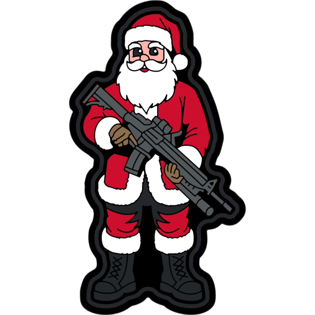 STICKER - Rudolph's Favorite Fat Guy: Santa - 3.5"