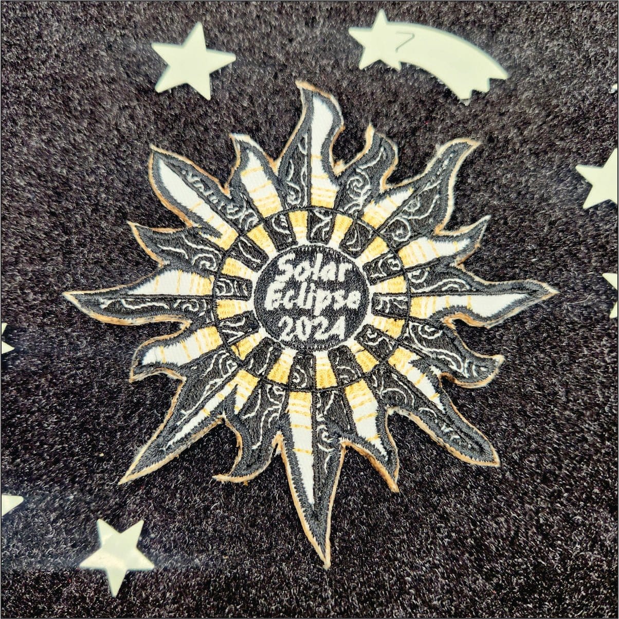 Solar Eclipse 2024 - 4" Embroidered Patch - Limited Time Only