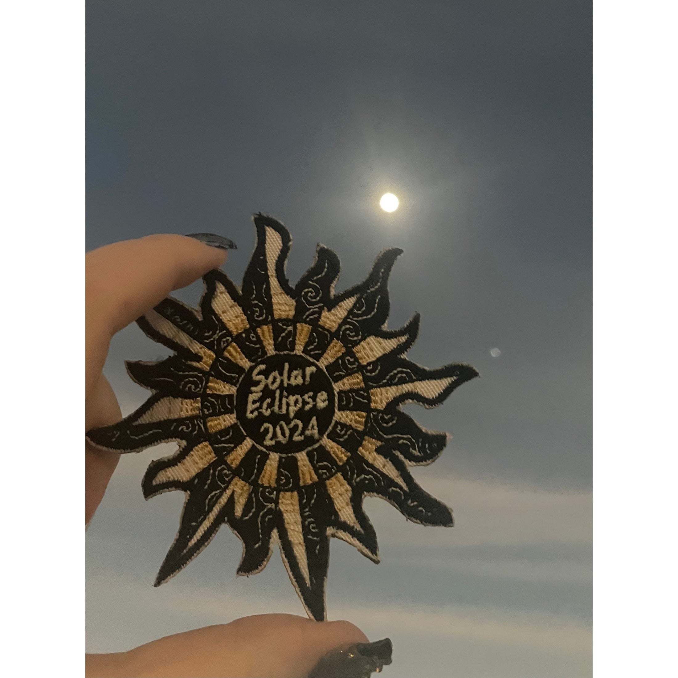 Solar Eclipse 2024 - 4" Embroidered Patch - Limited Time Only