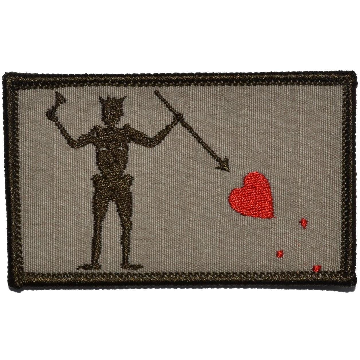 Edward Teach Blackbeard Pirate Flag - 3.75x2.25 Patch