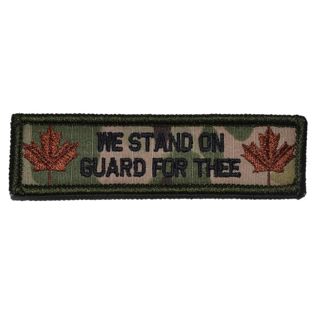 Canadian Oh Canada Strip, Stand on Guard For Thee - 1x3.75 Patch