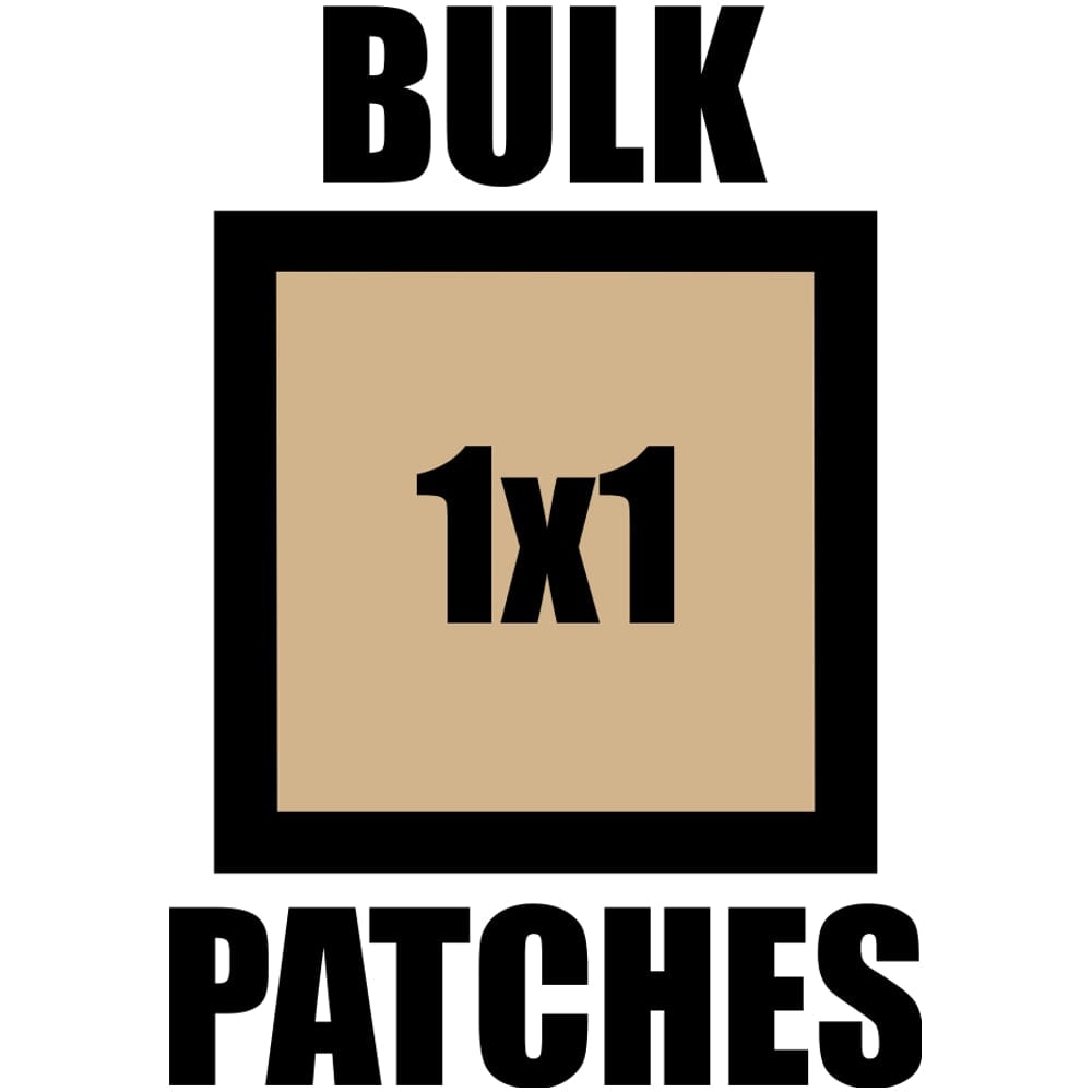 Bulk 1x1 Patches - Variety of Background Colors (Set of 40)