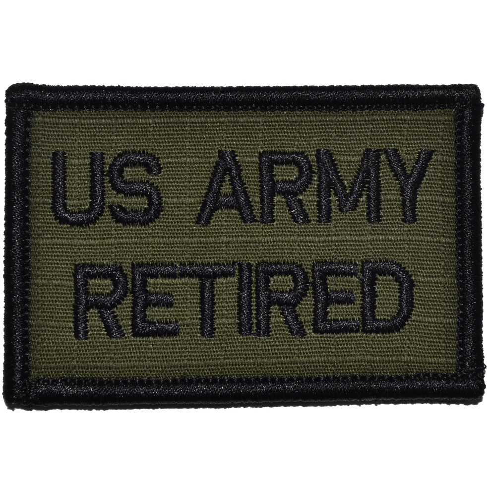 US Army Retired- 2x3 Patch