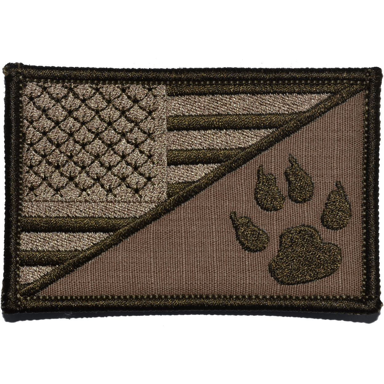 K9 Tracker Paw USA Flag - 2.25x3.5 Patch