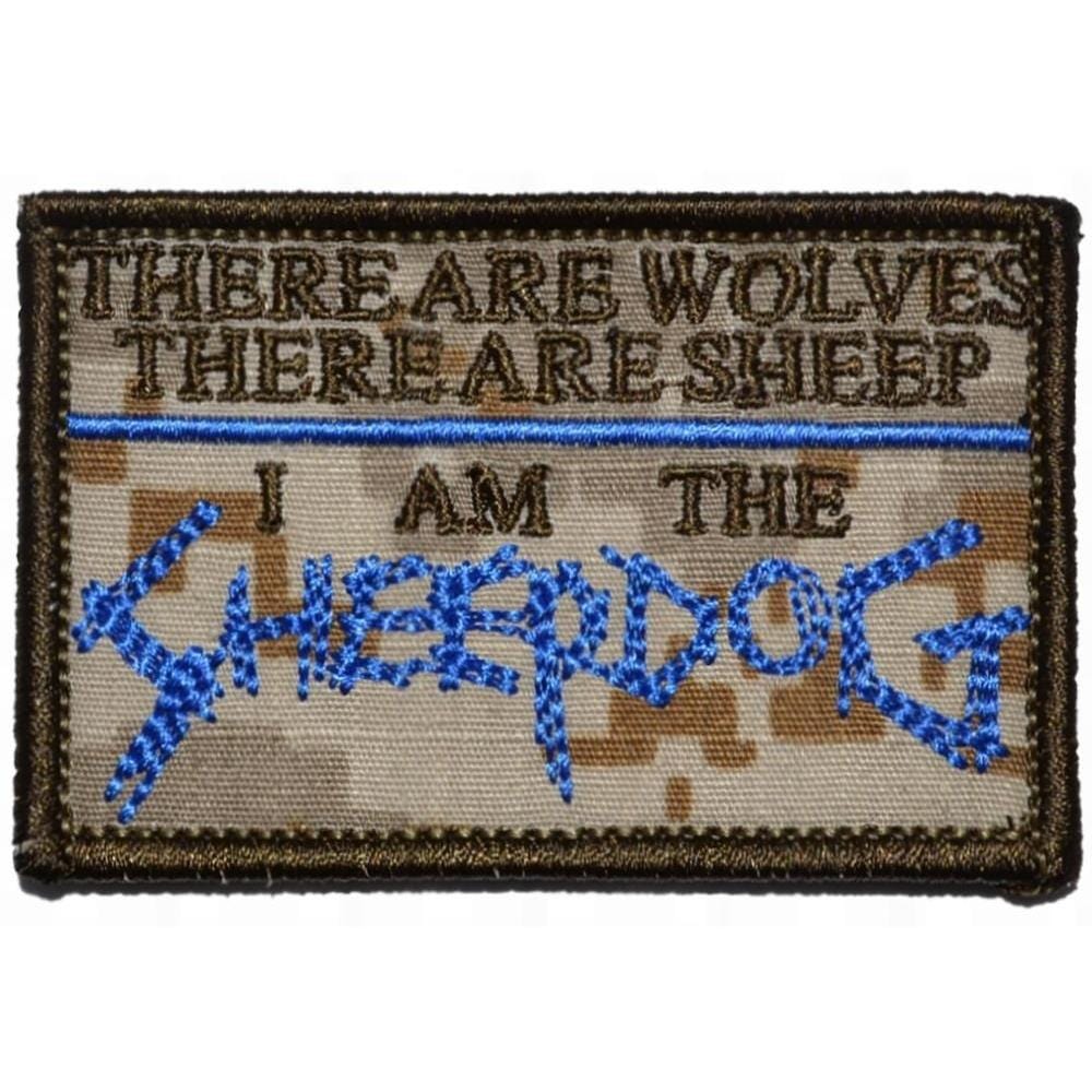 There are Wolves, There are Sheep, I Am the Sheepdog - 2x3 Patch