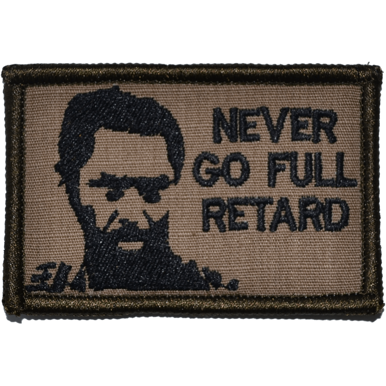 Never Go Full Retard Kirk Lazarus - 2x3 Patch