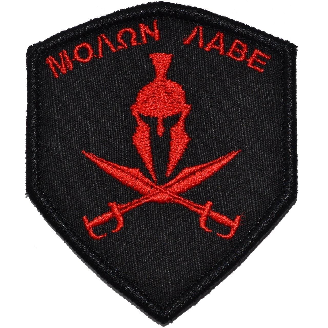 Spartan Head Molon Labe - 2x3.5 Shield Patch