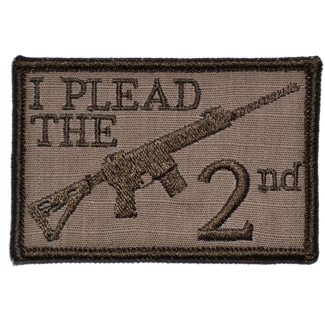 I Plead the 2nd Second Amendment - 2x3 Patch