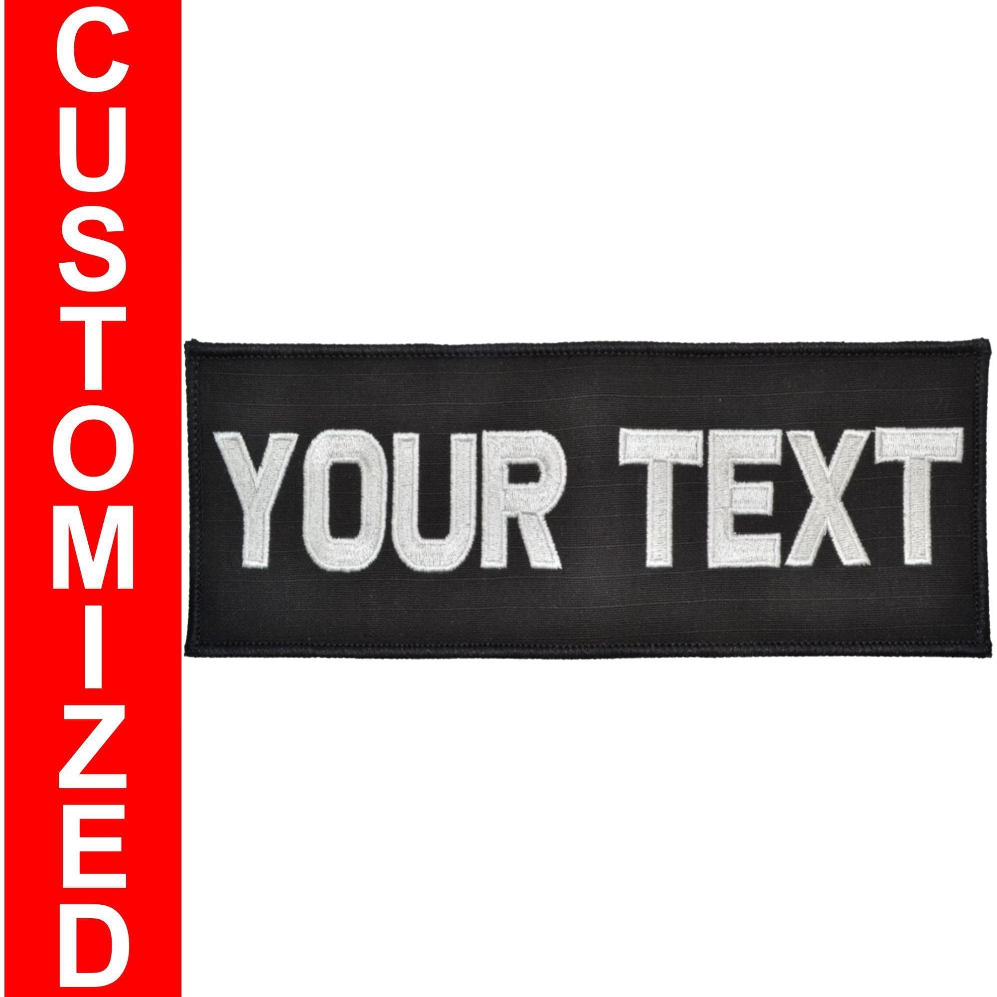 Custom Plate Carrier Text Patch - 4x10