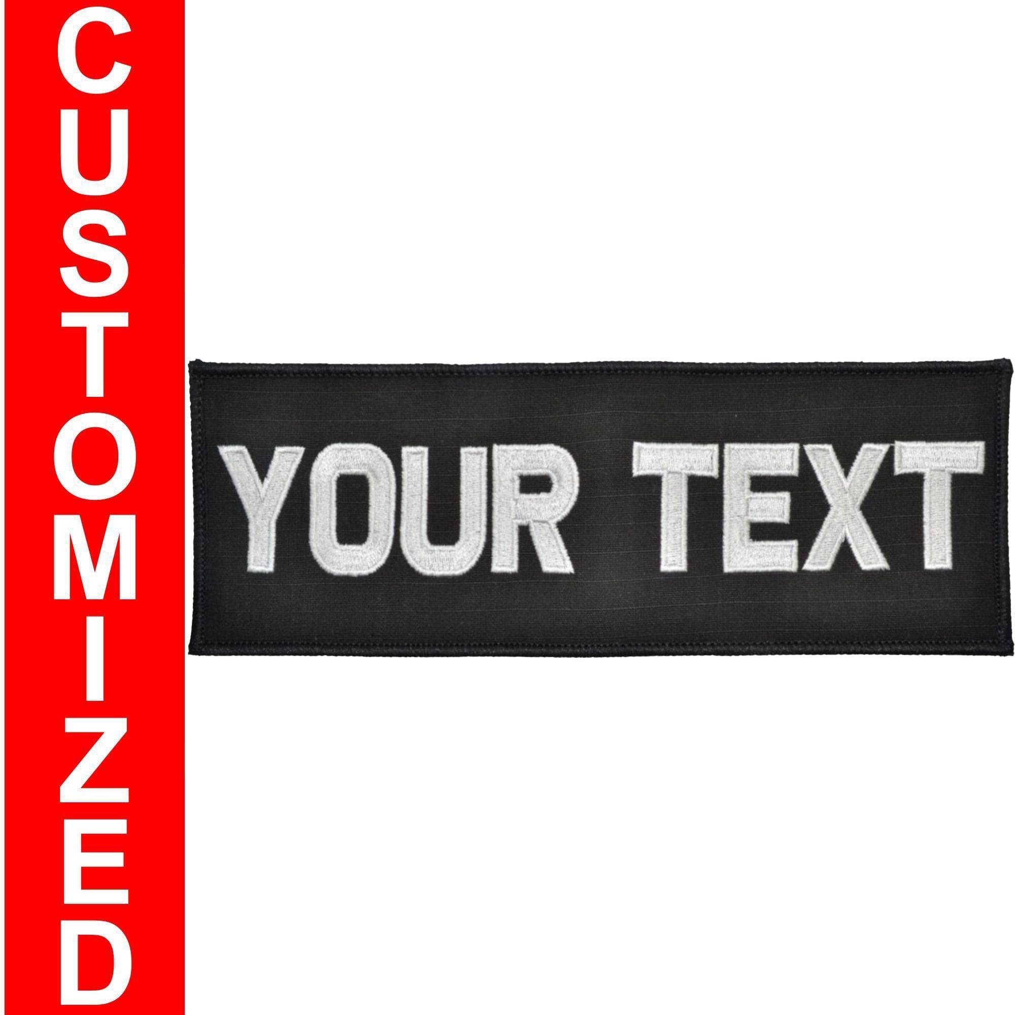 Custom Plate Carrier Text Patch - 4x11