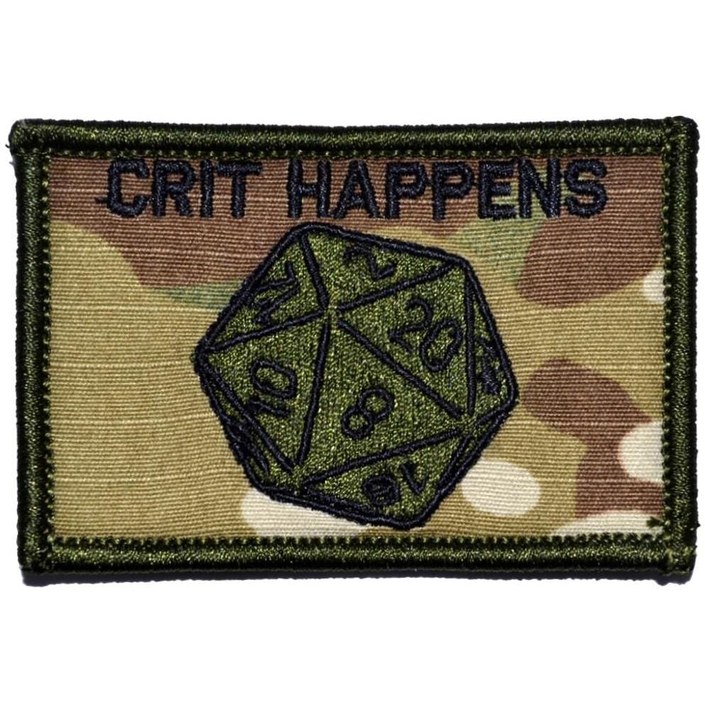 Crit Happens 20-sided die - 2x3 Patch