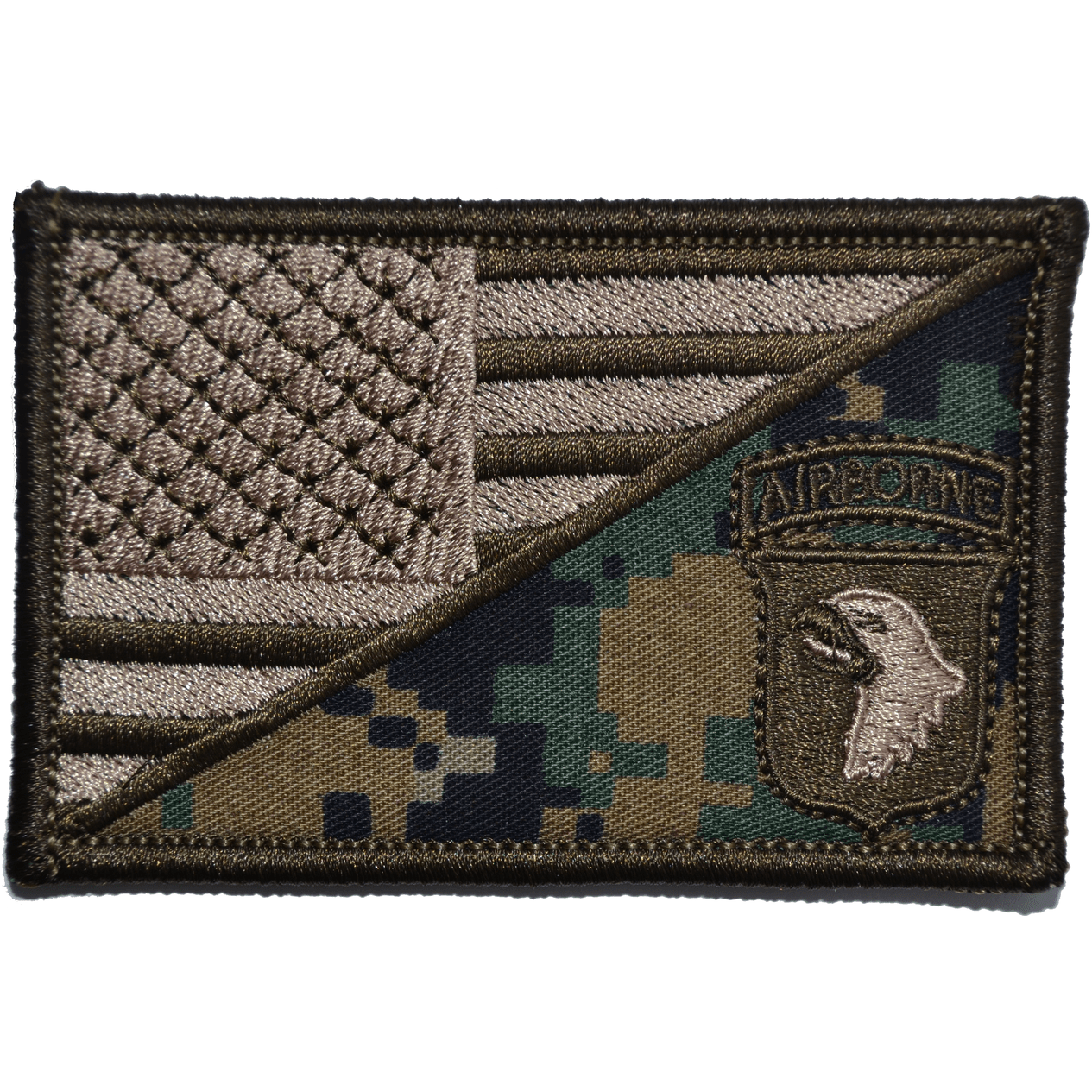 101st Airborne Division USA Flag 2.25 x 3.5 inch Patch