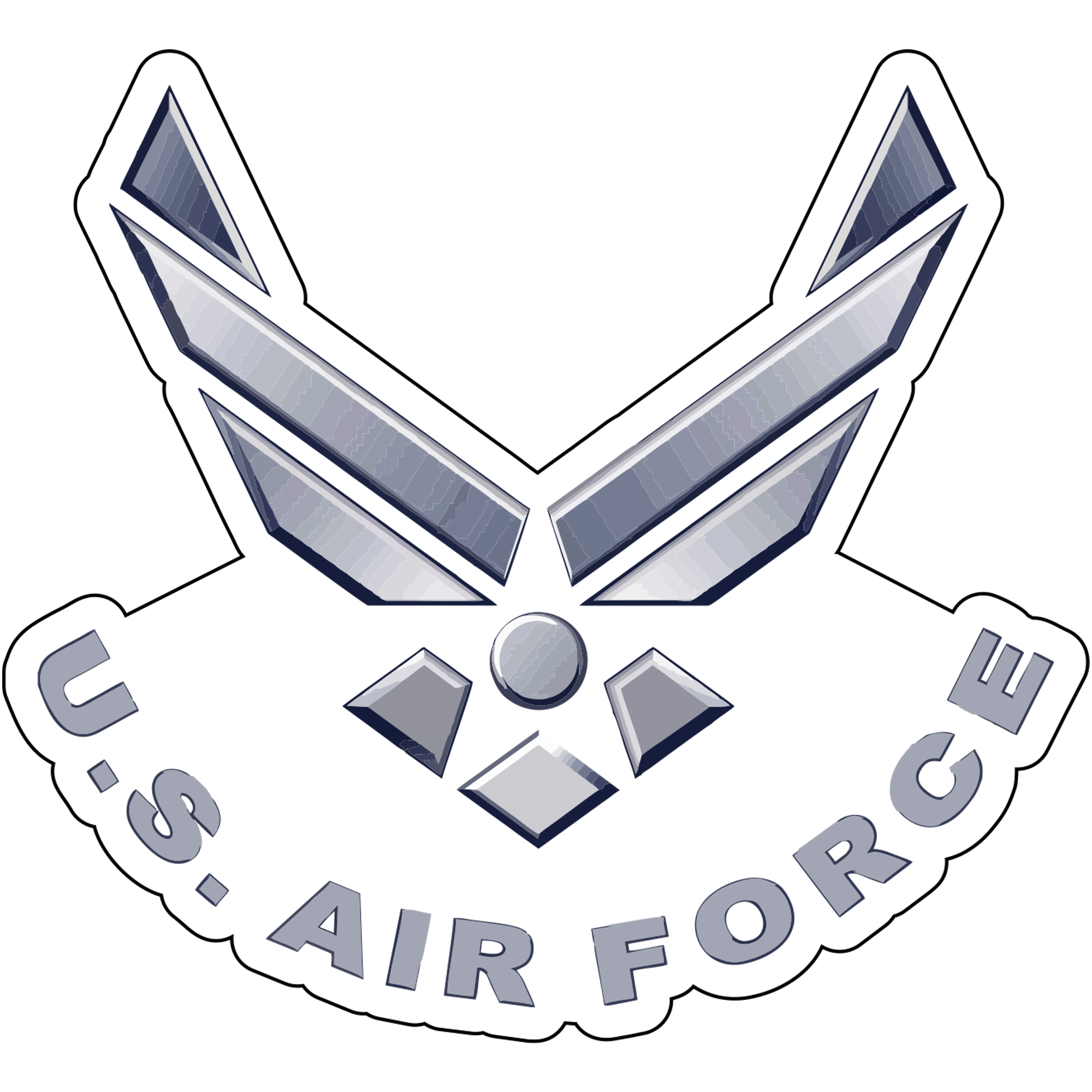 United States Air Force Emblem - 4.5x4 inch Sticker