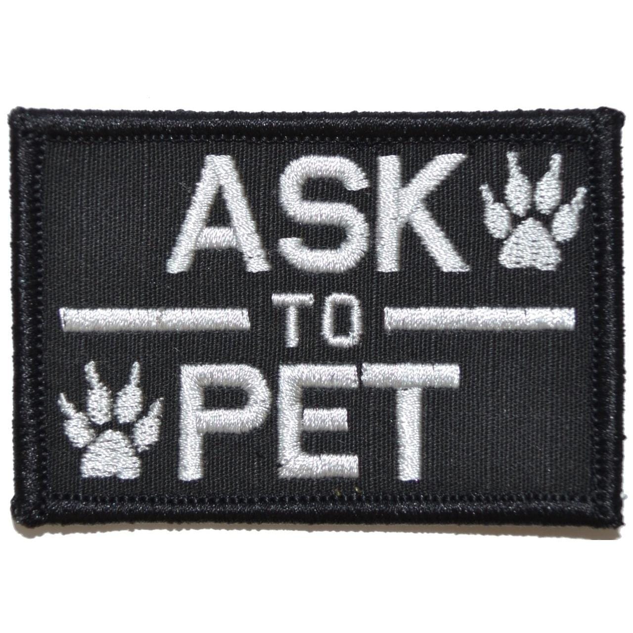 Ask to Pet, K9 Service Dog - 2x3 Patch
