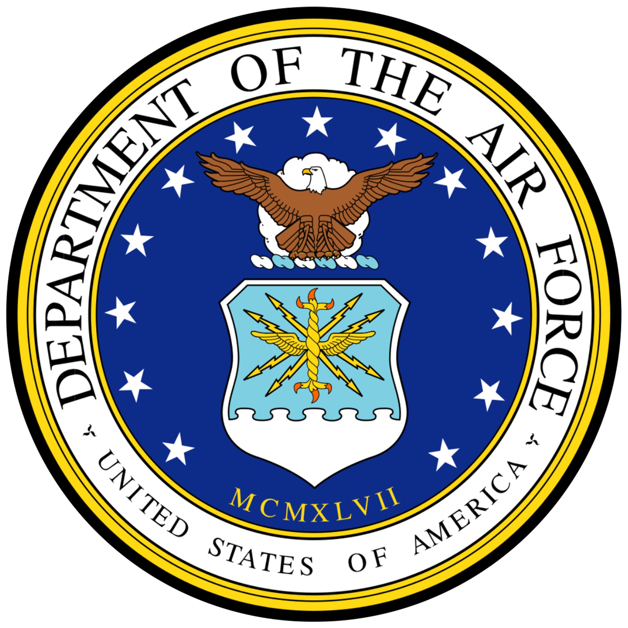 United States Air Force Crest - 4 inch Sticker