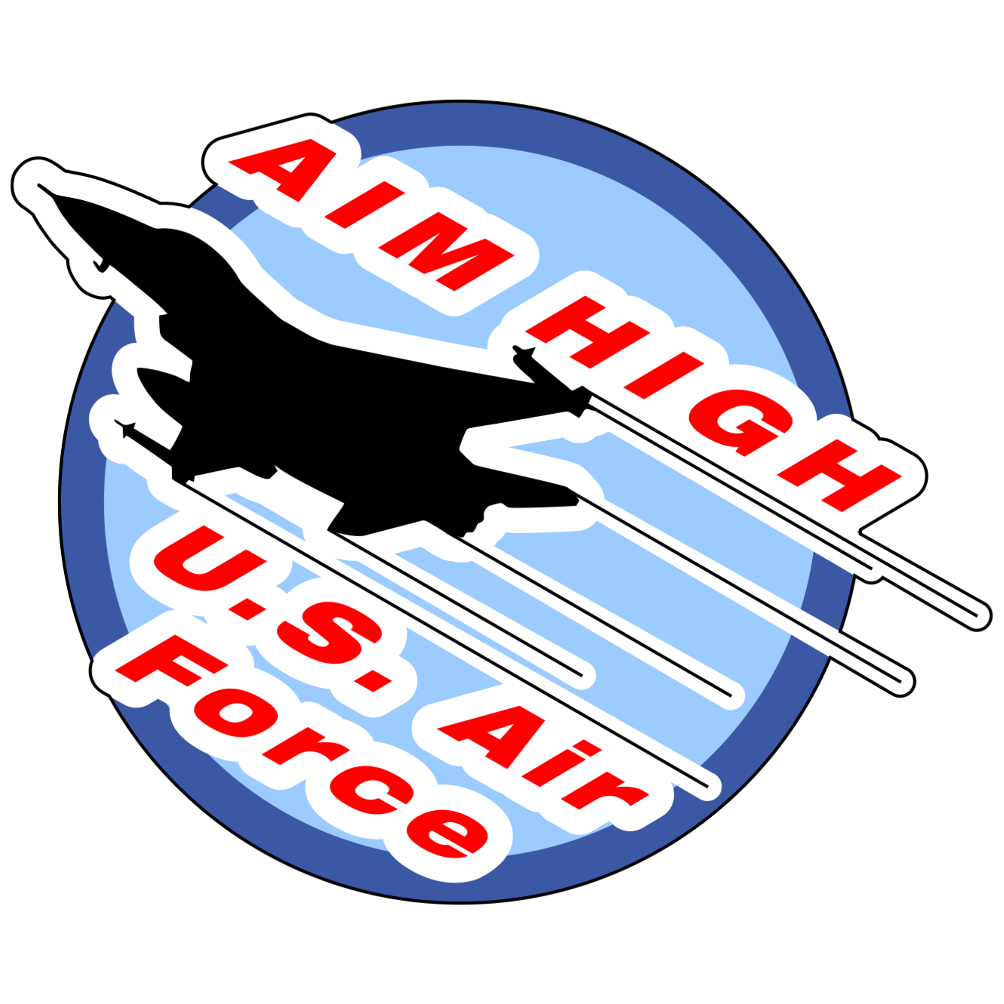 United States Air Force "Aim High" - 4 inch Sticker