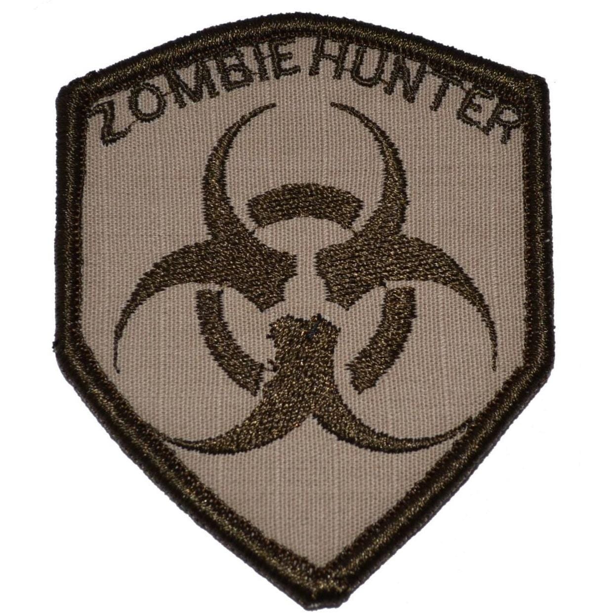 Zombie Hunter Biohazard Symbol - Shield Style Patch 2x3.5