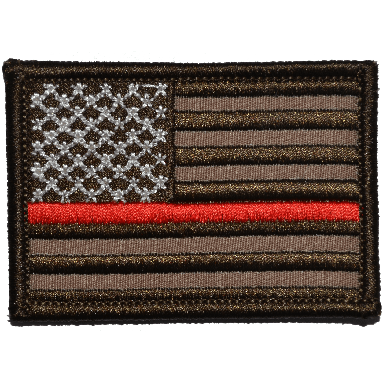 Thin Red Line Firefighter American Flag - 2x3 Patch
