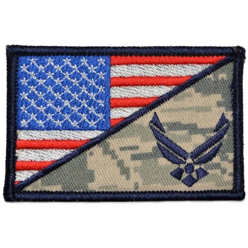 U.S. Air Force Emblem USA Flag - 2.25x3.5 Patch
