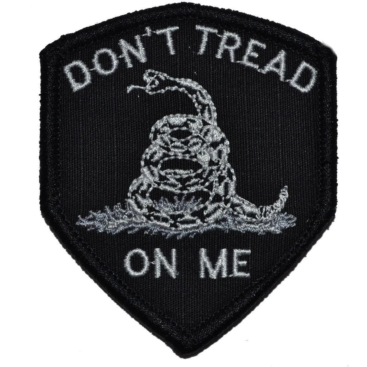 Don't Tread On Me Gadsden Snake - Shield Style Patch 2x3.5
