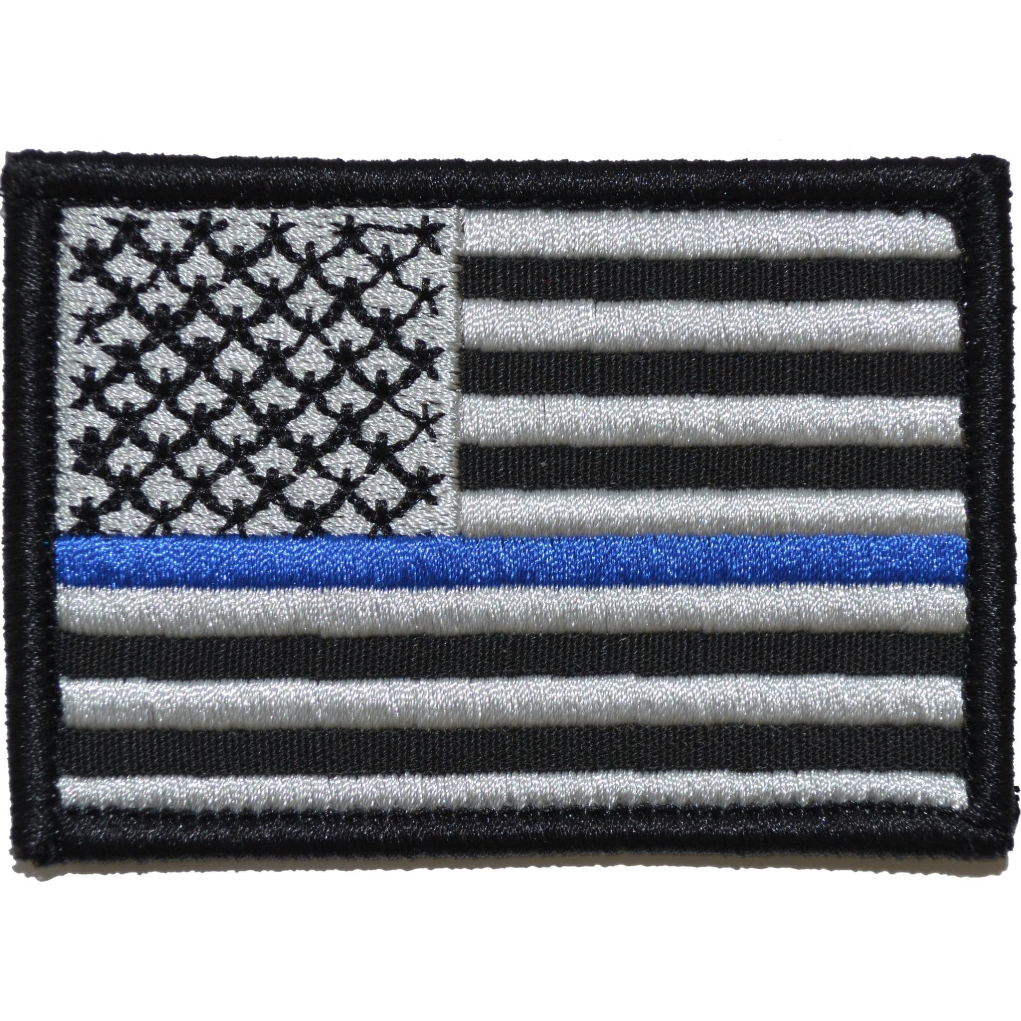Thin Blue Line American Flag - 2x3 Patch