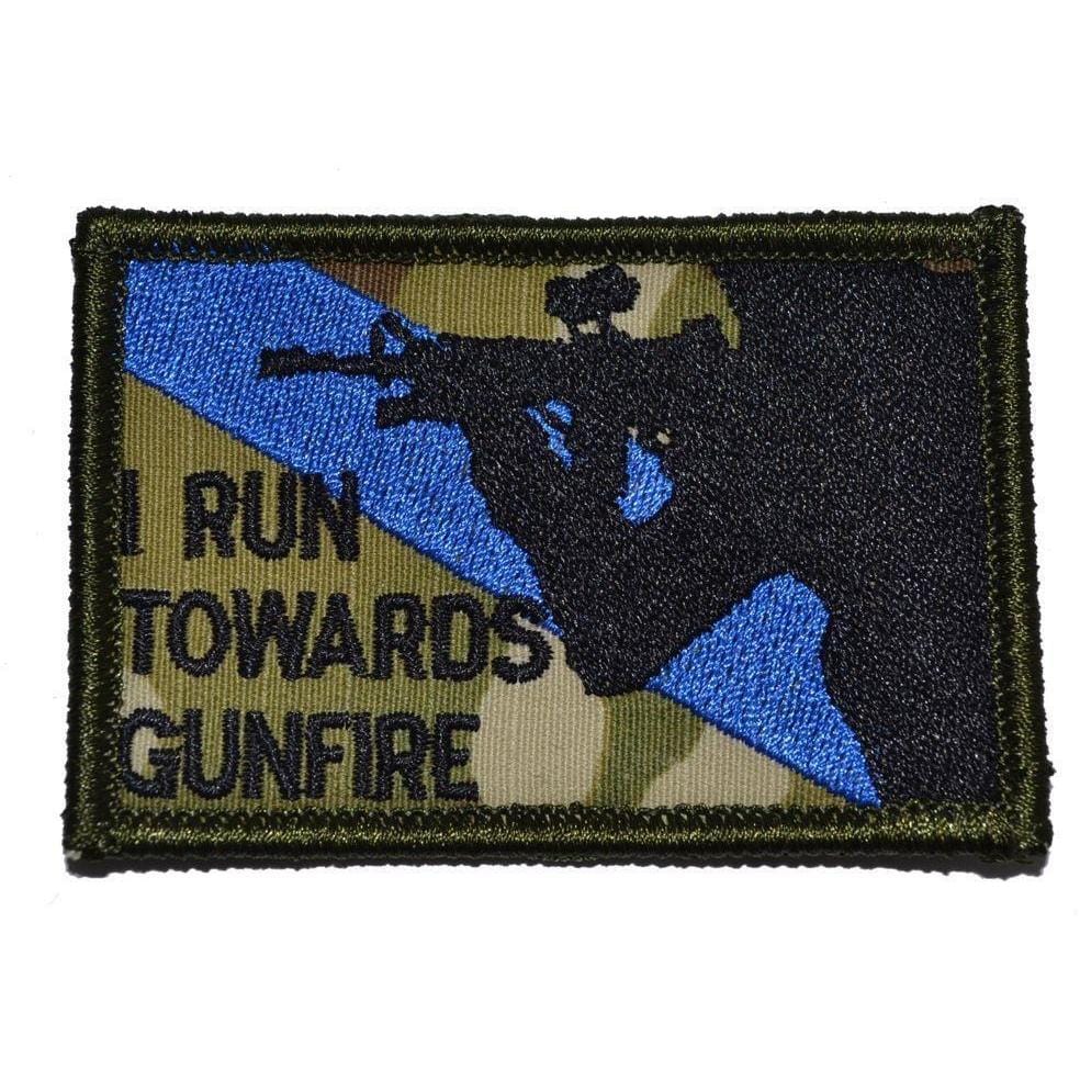 I Run Towards Gunfire - 2x3 Patch