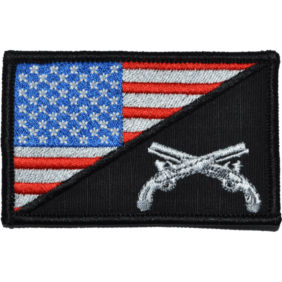 Military Police MP USA Flag 2.25 x 3.5 inch Patch
