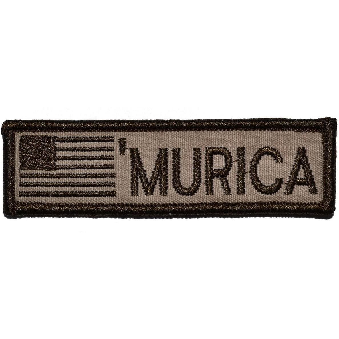 MURICA with USA Flag - 1x3.75 Patch