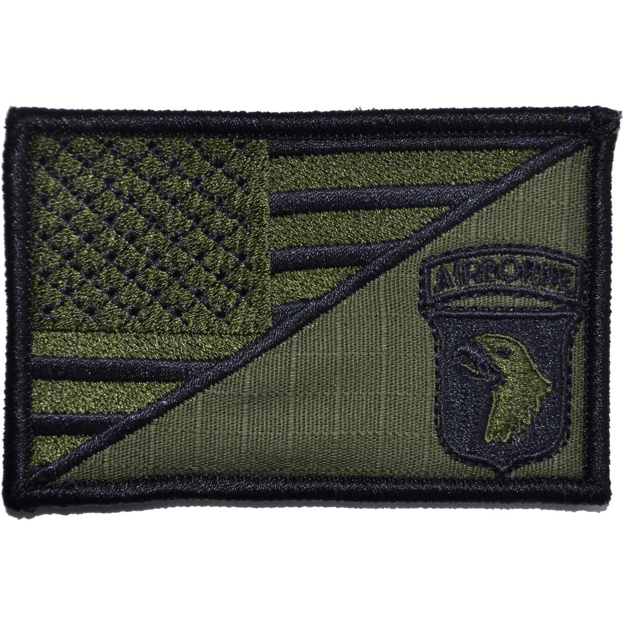 101st Airborne Division USA Flag 2.25 x 3.5 inch Patch
