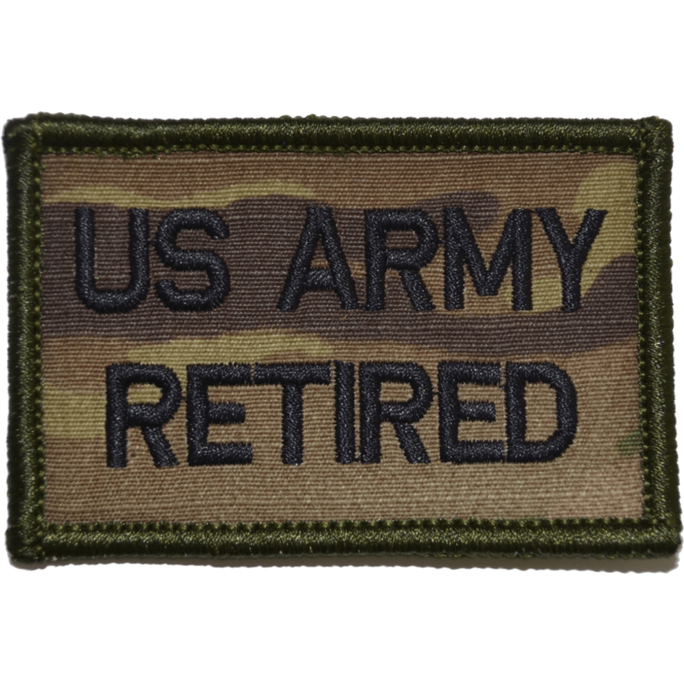 US Army Retired- 2x3 Patch