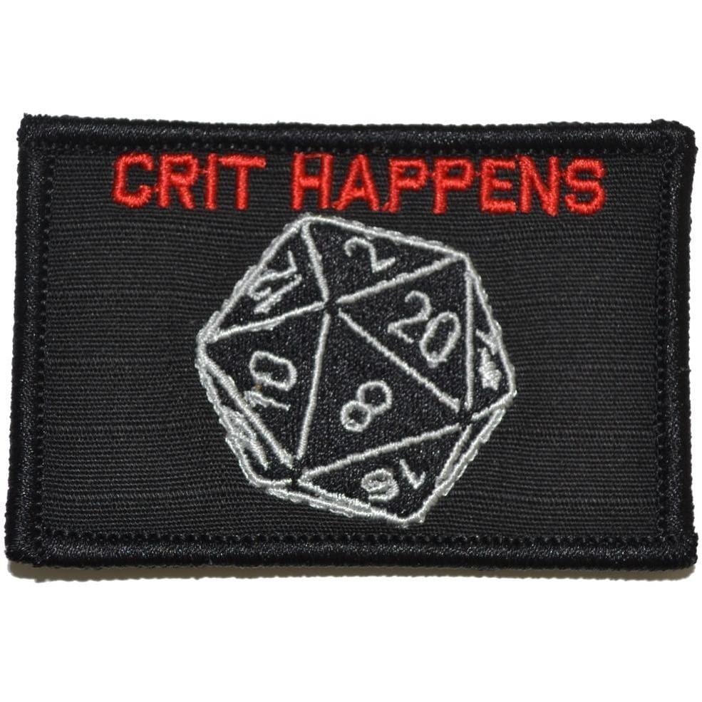Crit Happens 20-sided die - 2x3 Patch