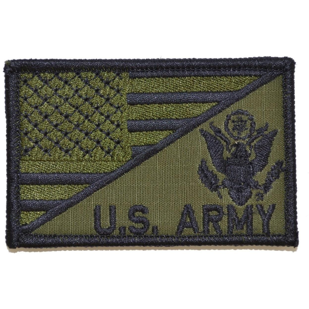 US Army With Text USA Flag - 2.25x3.5 Patch