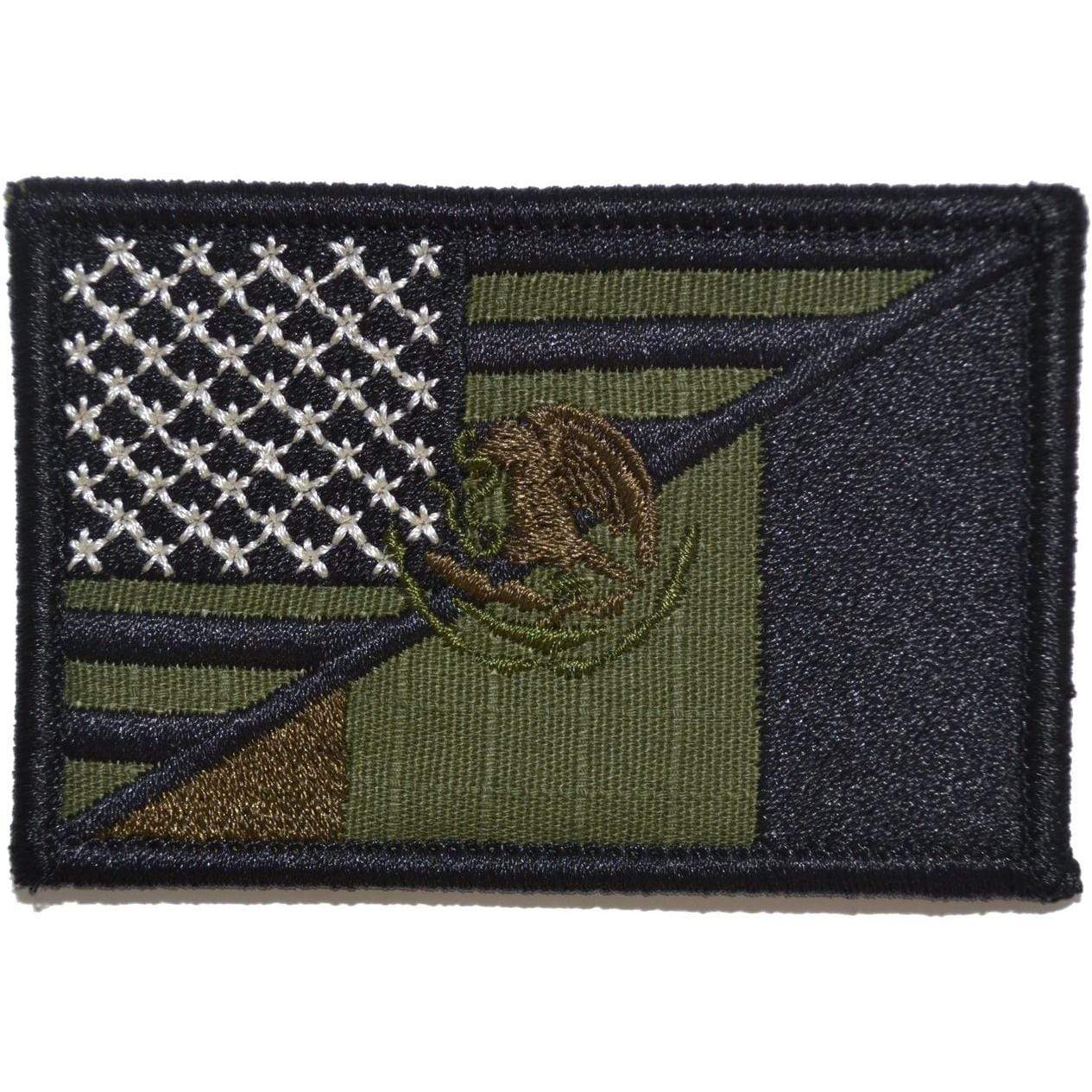 USA / Mexico Flag Patch 2x3