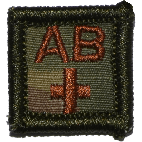 1x1 Blood Type Military / Patch (All Blood Types)